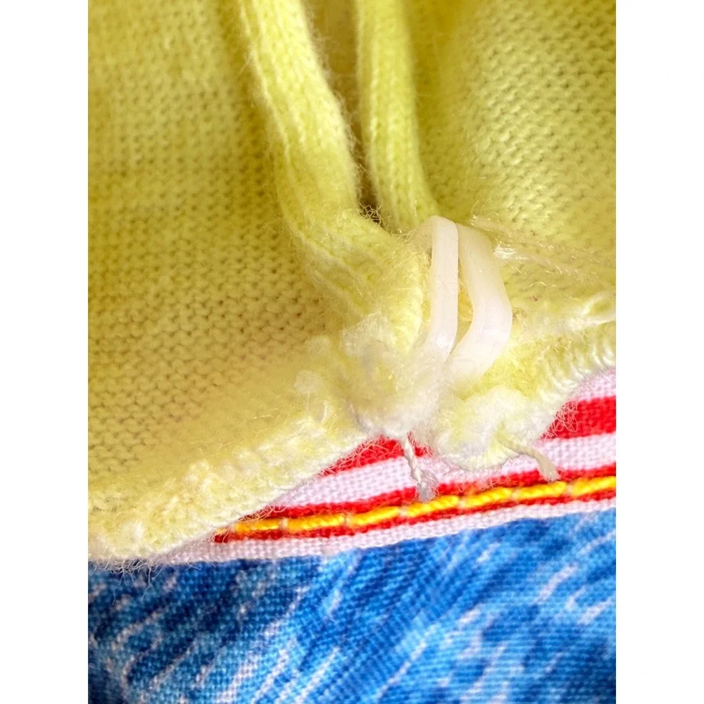 Vintage 80s 90s Male Doll Clothes Neon Yellow Shirt Acid Wash Pants Ken Size Set